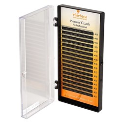 ELLEEBANA Eyelash extensions - pre-made 2d / c-curl - 0 07mm x 14m (ls
